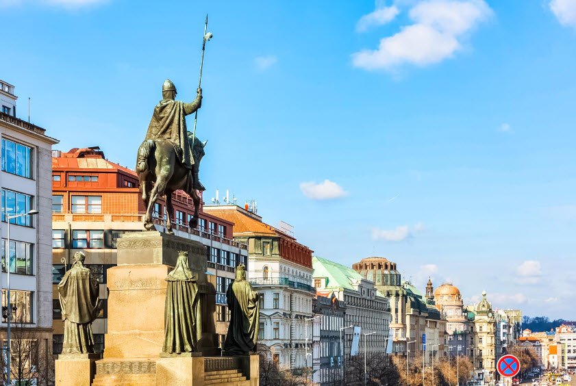 Wenceslas Square, Prague, Czech Republic (Czechia)